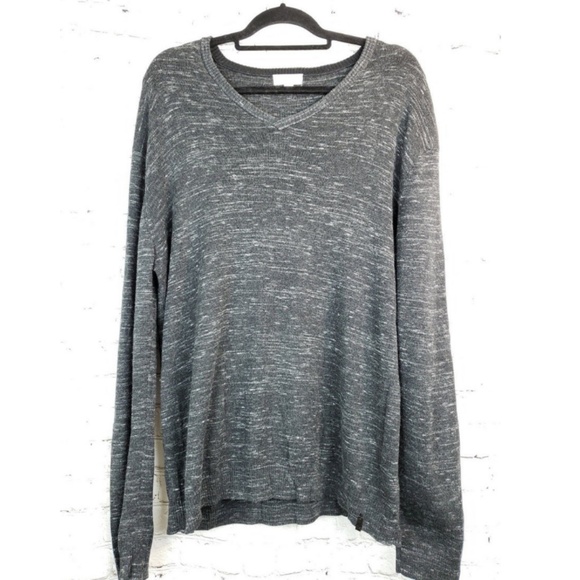 Calvin Klein Other - Calvin Klein V-Neck Sweater Speckled Gray